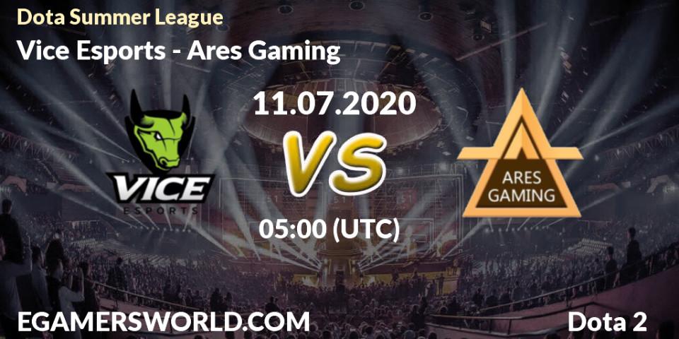 Pronósticos Vice Esports - Ares Gaming. 11.07.2020 at 05:03. Dota Summer League - Dota 2