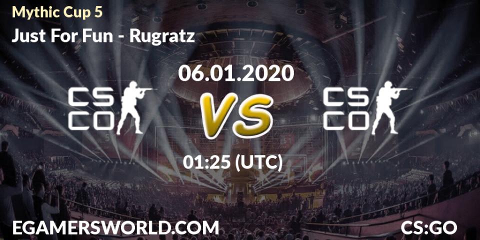 Pronósticos Just For Fun - Rugratz. 06.01.2020 at 01:25. Mythic Cup 5 - Counter-Strike (CS2)