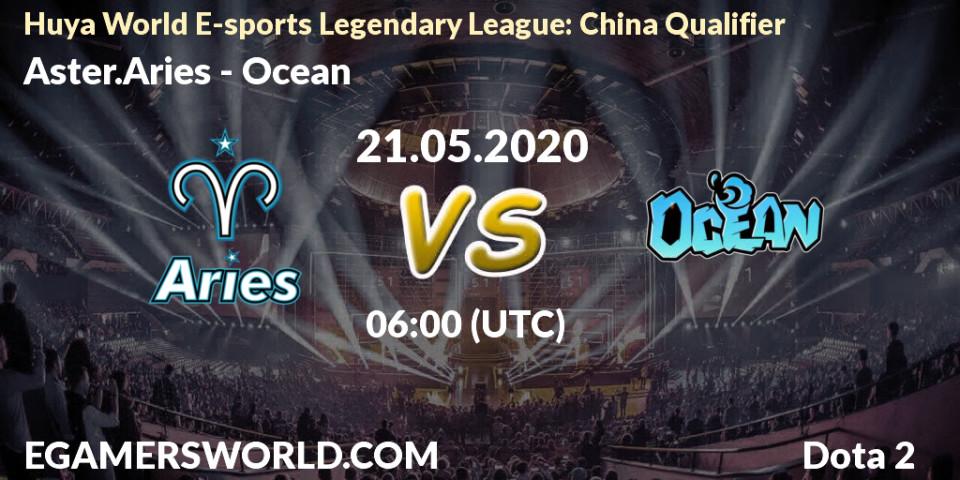 Pronósticos Aster.Aries - Ocean. 21.05.2020 at 05:33. Huya World E-sports Legendary League: China Qualifier - Dota 2