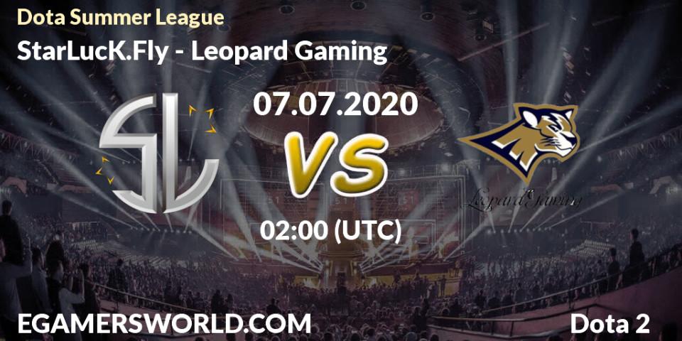 Pronósticos StarLucK.Fly - Leopard Gaming. 07.07.2020 at 02:13. Dota Summer League - Dota 2