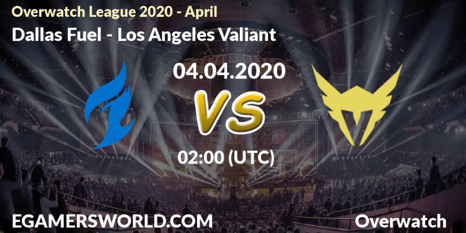 Pronósticos Dallas Fuel - Los Angeles Valiant. 06.04.20. Overwatch League 2020 - April - Overwatch