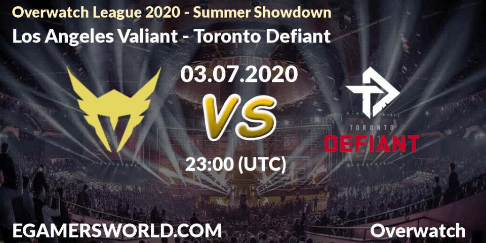 Pronósticos Los Angeles Valiant - Toronto Defiant. 03.07.2020 at 23:00. Overwatch League 2020 - Summer Showdown - Overwatch