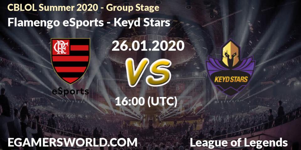 Pronósticos Flamengo eSports - Keyd Stars. 26.01.20. CBLOL Summer 2020 - Group Stage - LoL