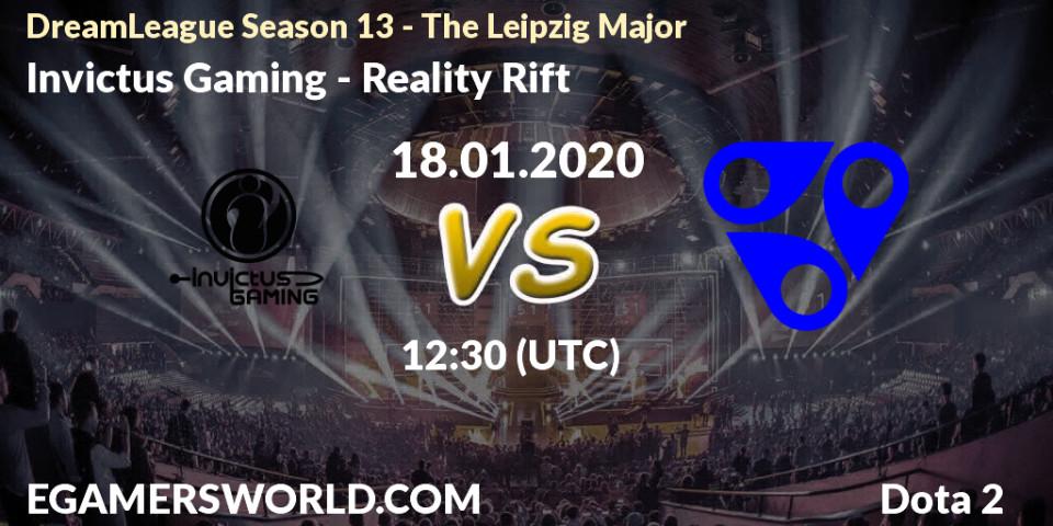 Pronósticos Invictus Gaming - Reality Rift. 18.01.20. DreamLeague Season 13 - The Leipzig Major - Dota 2