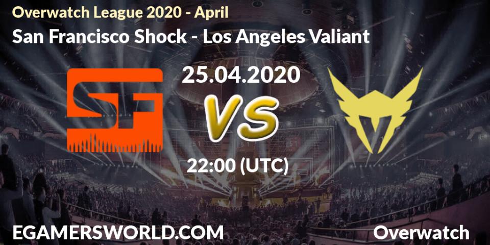 Pronósticos San Francisco Shock - Los Angeles Valiant. 25.04.20. Overwatch League 2020 - April - Overwatch