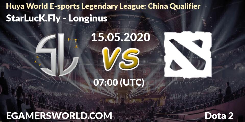 Pronósticos StarLucK.Fly - Longinus. 15.05.20. Huya World E-sports Legendary League: China Qualifier - Dota 2