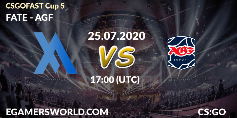 Pronósticos FATE - AGF. 25.07.2020 at 17:10. CSGOFAST Cup 5 - Counter-Strike (CS2)