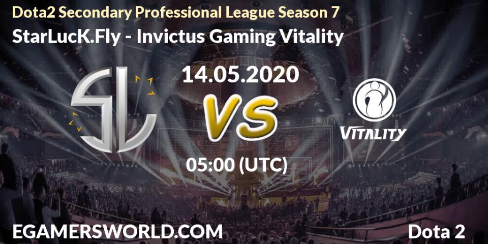 Pronósticos StarLucK.Fly - Invictus Gaming Vitality. 14.05.2020 at 05:09. Dota2 Secondary Professional League 2020 - Dota 2