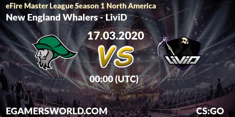 Pronósticos New England Whalers - District 7. 17.03.20. eFire Master League Season 1 North America - CS2 (CS:GO)