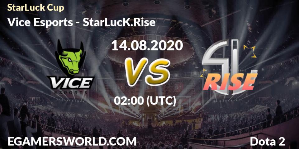 Pronósticos Vice Esports - StarLucK.Rise. 14.08.20. StarLuck Cup - Dota 2