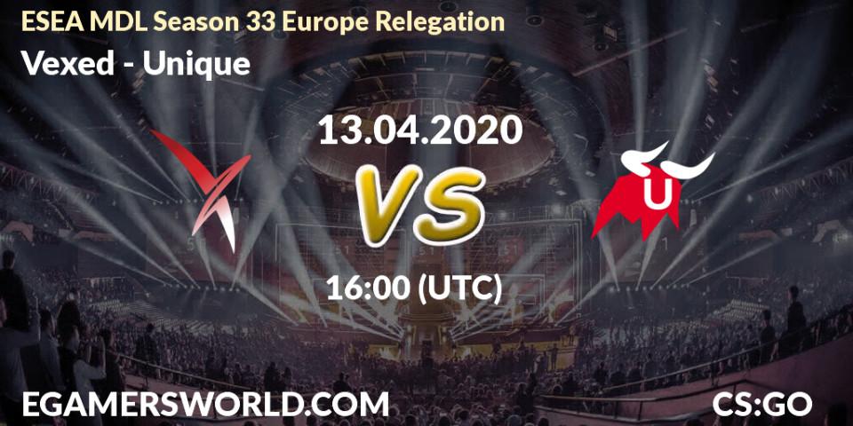 Pronósticos Vexed - Unique. 13.04.2020 at 16:05. ESEA MDL Season 33 Europe Relegation - Counter-Strike (CS2)