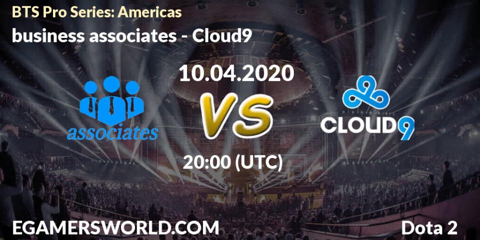 Pronósticos business associates - Cloud9. 10.04.20. BTS Pro Series: Americas - Dota 2