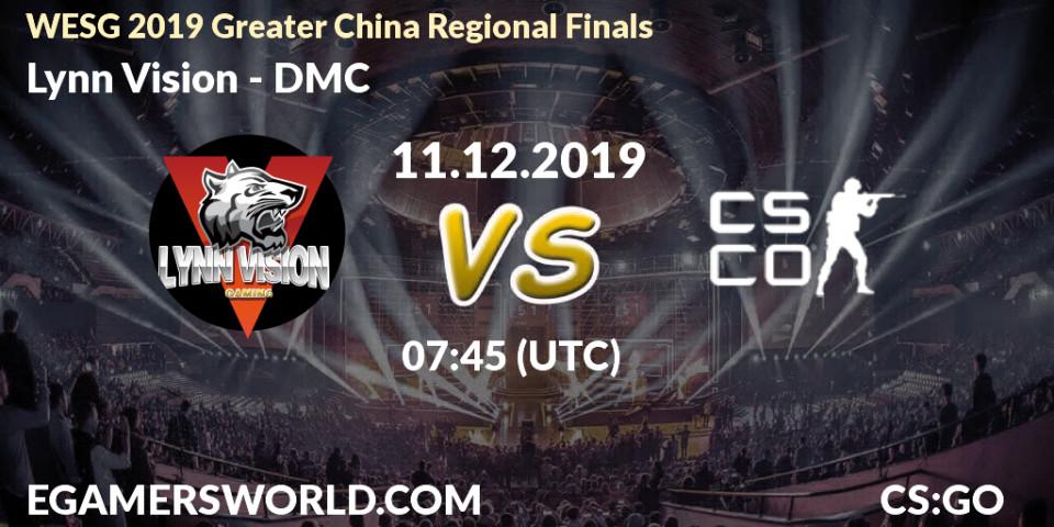 Pronósticos Lynn Vision - DMC. 11.12.2019 at 07:50. WESG 2019 Greater China Regional Finals - Counter-Strike (CS2)