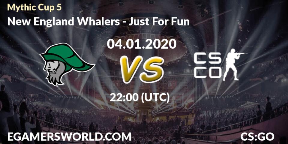 Pronósticos New England Whalers - Just For Fun. 04.01.2020 at 22:15. Mythic Cup 5 - Counter-Strike (CS2)