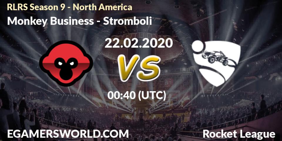 Pronósticos Monkey Business - Stromboli. 22.02.20. RLRS Season 9 - North America - Rocket League