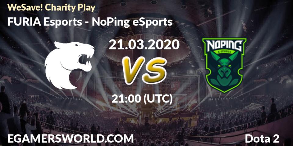 Pronósticos FURIA Esports - NoPing eSports. 21.03.20. WeSave! Charity Play - Dota 2