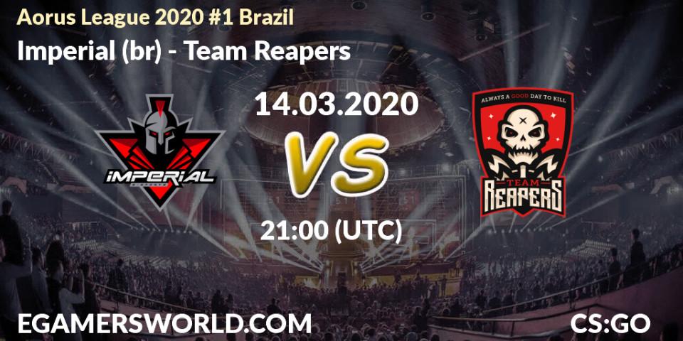 Pronósticos Imperial (br) - Team Reapers. 14.03.20. Aorus League 2020 #1 Brazil - CS2 (CS:GO)