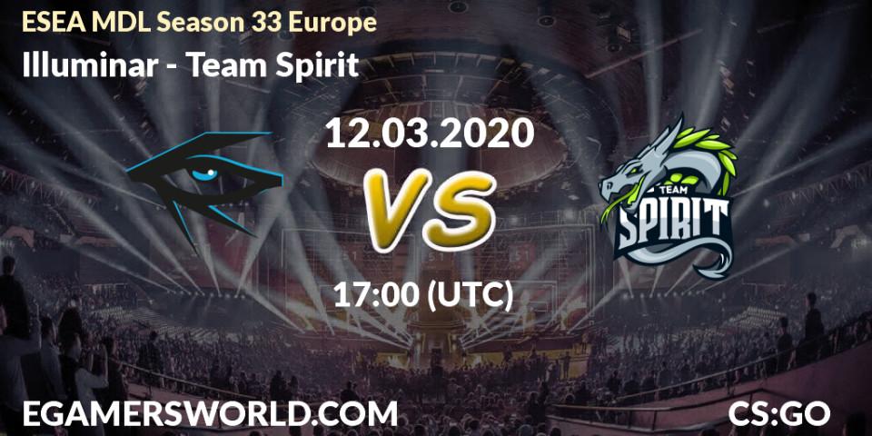 Pronósticos Illuminar - Team Spirit. 12.03.2020 at 17:10. ESEA MDL Season 33 Europe - Counter-Strike (CS2)