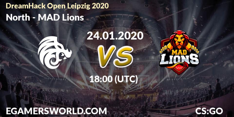 Pronósticos North - MAD Lions. 24.01.20. DreamHack Open Leipzig 2020 - CS2 (CS:GO)