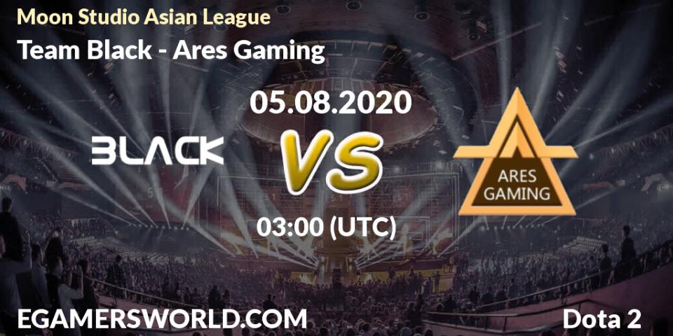 Pronósticos Team Black - Ares Gaming. 05.08.20. Moon Studio Asian League - Dota 2