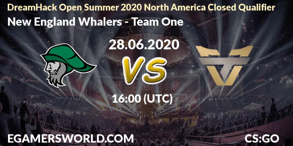 Pronósticos New England Whalers - Team One. 28.06.2020 at 16:10. DreamHack Open Summer 2020 North America Closed Qualifier - Counter-Strike (CS2)