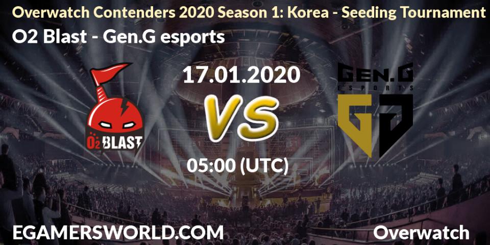Pronósticos O2 Blast - Gen.G esports. 17.01.20. Overwatch Contenders 2020 Season 1: Korea - Seeding Tournament - Overwatch