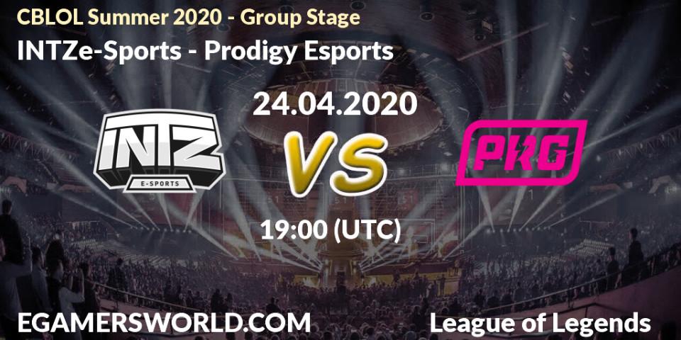 Pronósticos INTZ e-Sports - Prodigy Esports. 24.04.20. CBLOL Summer 2020 - Group Stage - LoL