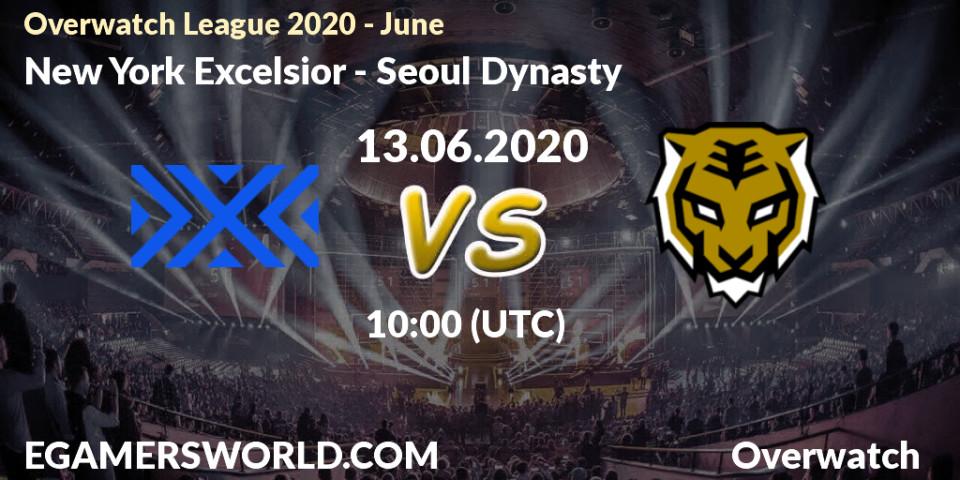 Pronósticos New York Excelsior - Seoul Dynasty. 13.06.2020 at 10:00. Overwatch League 2020 - June - Overwatch