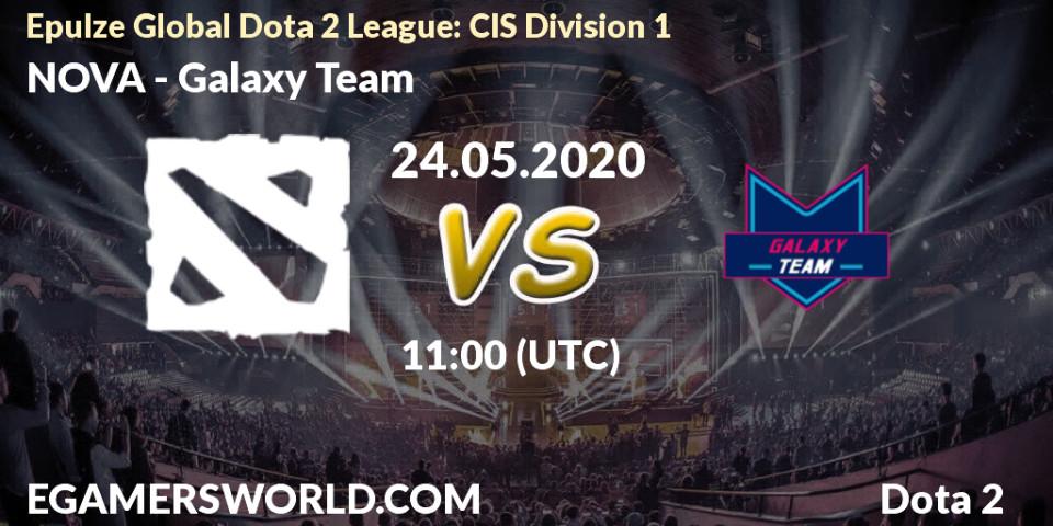Pronósticos NOVA - Galaxy Team. 24.05.2020 at 11:23. Epulze Global Dota 2 League: CIS Division 1 - Dota 2