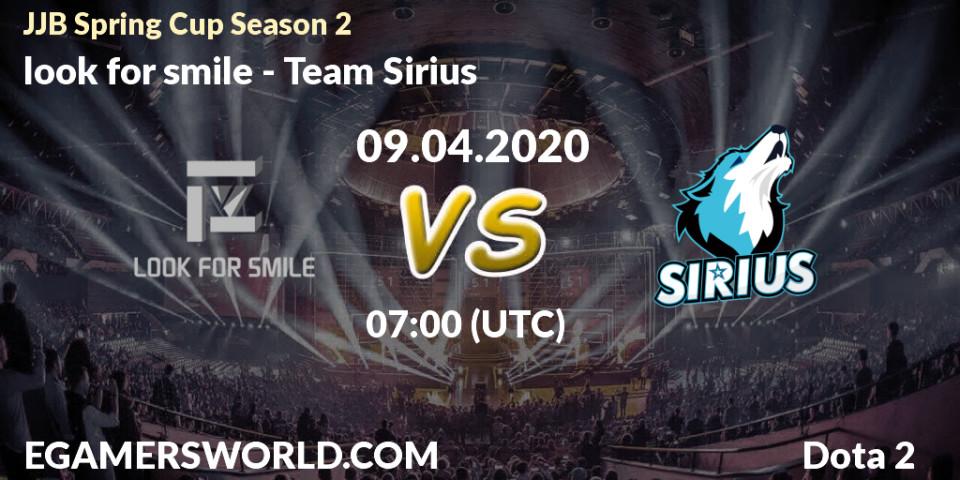 Pronósticos look for smile - Team Sirius. 09.04.20. JJB Spring Cup Season 2 - Dota 2