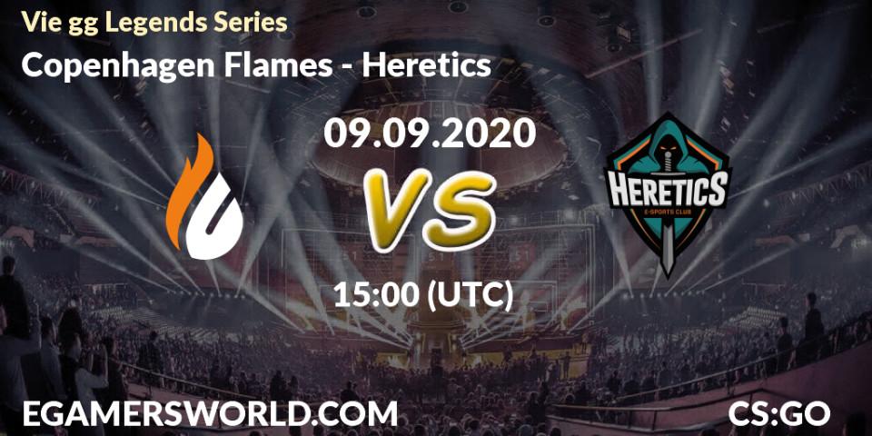 Pronósticos Copenhagen Flames - Heretics. 09.09.20. Vie gg Legends Series - CS2 (CS:GO)