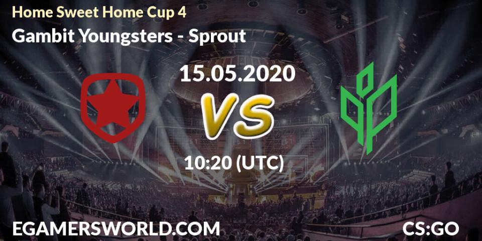 Pronósticos Gambit Youngsters - Sprout. 15.05.20. #Home Sweet Home Cup 4 - CS2 (CS:GO)