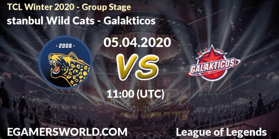 Pronósticos İstanbul Wild Cats - Galakticos. 05.04.20. TCL Winter 2020 - Group Stage - LoL