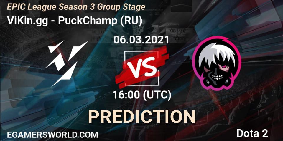 Pronósticos ViKin.gg - PuckChamp (RU). 06.03.2021 at 16:19. EPIC League Season 3 Group Stage - Dota 2