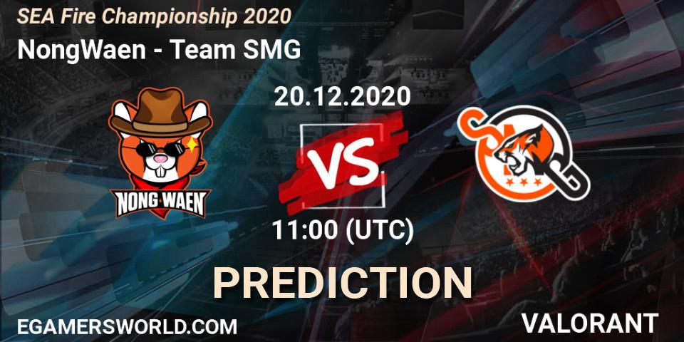 Pronósticos NongWaen - Team SMG. 20.12.2020 at 11:00. SEA Fire Championship 2020 - VALORANT