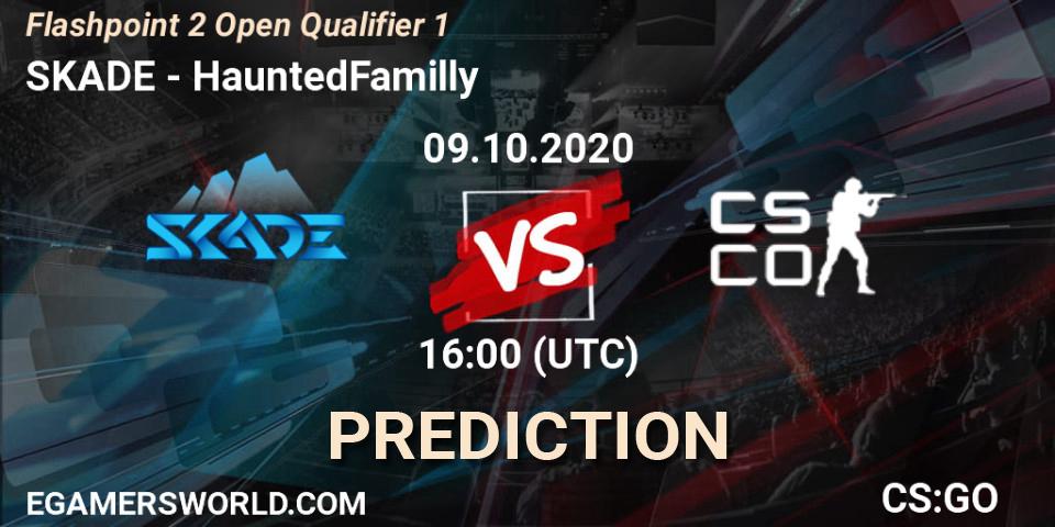Pronósticos SKADE - HauntedFamilly. 09.10.2020 at 16:10. Flashpoint 2 Open Qualifier 1 - Counter-Strike (CS2)