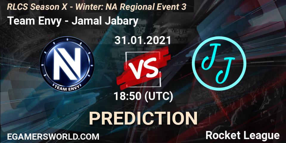 Pronósticos Team Envy - Jamal Jabary. 31.01.21. RLCS Season X - Winter: NA Regional Event 3 - Rocket League