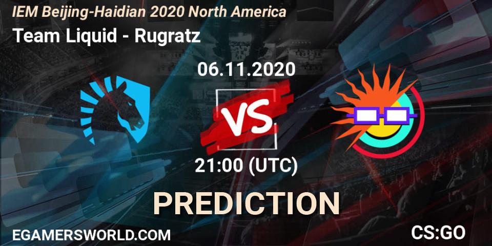 Pronósticos Team Liquid - Rugratz. 06.11.20. IEM Beijing-Haidian 2020 North America - CS2 (CS:GO)