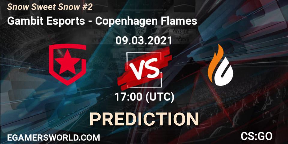 Pronósticos Gambit Esports - Copenhagen Flames. 09.03.21. Snow Sweet Snow #2 - CS2 (CS:GO)