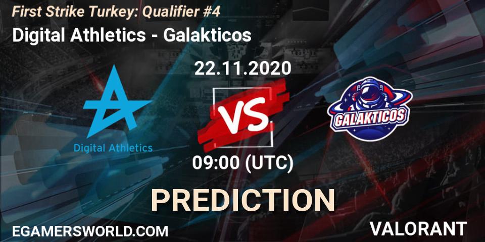 Pronósticos Digital Athletics - Galakticos. 22.11.2020 at 09:00. First Strike Turkey: Qualifier #4 - VALORANT