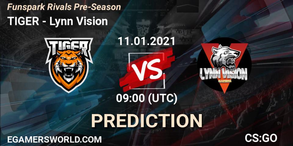 Pronósticos TIGER - Lynn Vision. 11.01.21. Funspark Rivals Pre-Season - CS2 (CS:GO)