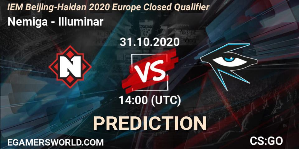 Pronósticos Nemiga - Illuminar. 31.10.20. IEM Beijing-Haidian 2020 Europe Closed Qualifier - CS2 (CS:GO)