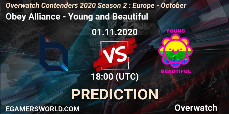 Pronósticos Obey Alliance - Young and Beautiful. 01.11.20. Overwatch Contenders 2020 Season 2: Europe - October - Overwatch