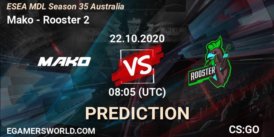 Pronósticos Mako - Rooster 2. 26.10.2020 at 08:05. ESEA MDL Season 35 Australia - Counter-Strike (CS2)