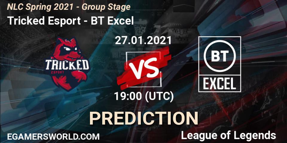 Pronósticos Tricked Esport - BT Excel. 27.01.2021 at 19:00. NLC Spring 2021 - Group Stage - LoL