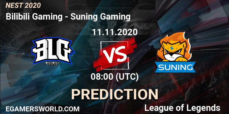 Pronósticos Bilibili Gaming - Suning Gaming. 11.11.20. NEST 2020 - LoL
