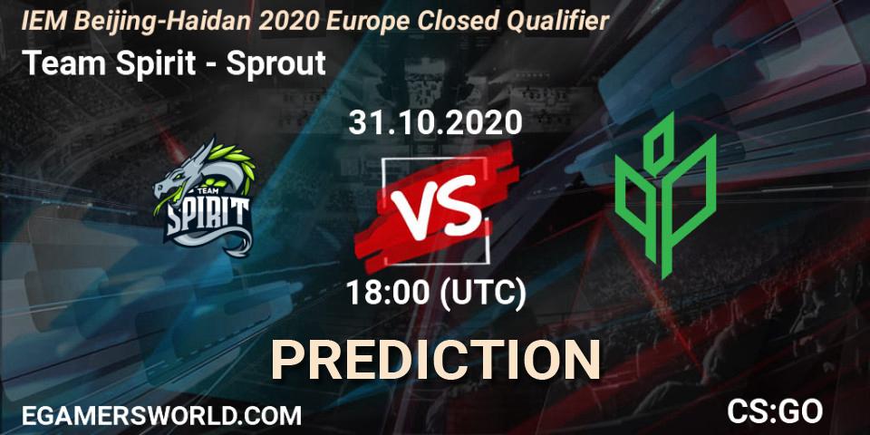 Pronósticos Team Spirit - Sprout. 31.10.2020 at 18:20. IEM Beijing-Haidian 2020 Europe Closed Qualifier - Counter-Strike (CS2)