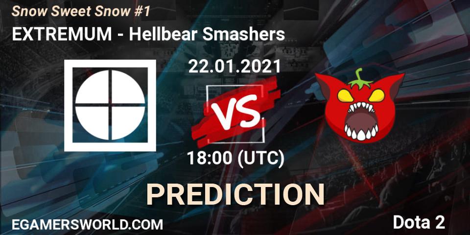 Pronósticos EXTREMUM - Hellbear Smashers. 22.01.2021 at 18:01. Snow Sweet Snow #1 - Dota 2