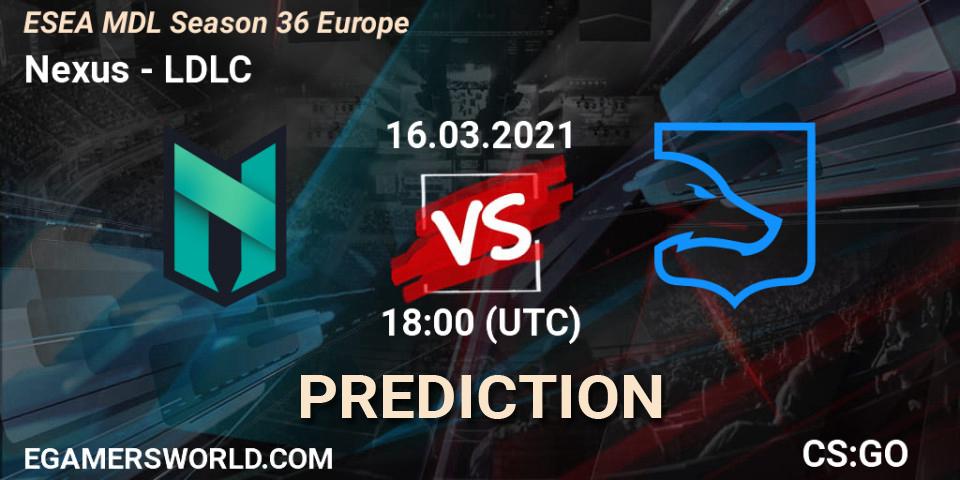 Pronósticos Nexus - LDLC. 16.03.21. MDL ESEA Season 36: Europe - Premier division - CS2 (CS:GO)