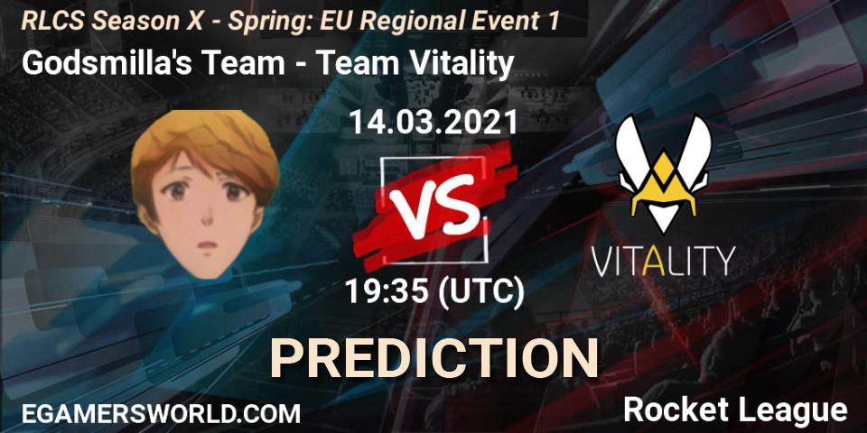 Pronósticos Godsmilla's Team - Team Vitality. 14.03.21. RLCS Season X - Spring: EU Regional Event 1 - Rocket League